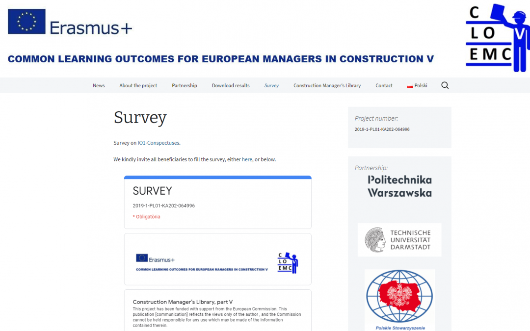 AEEBC Participates in CLOEM IV Project Online Survey